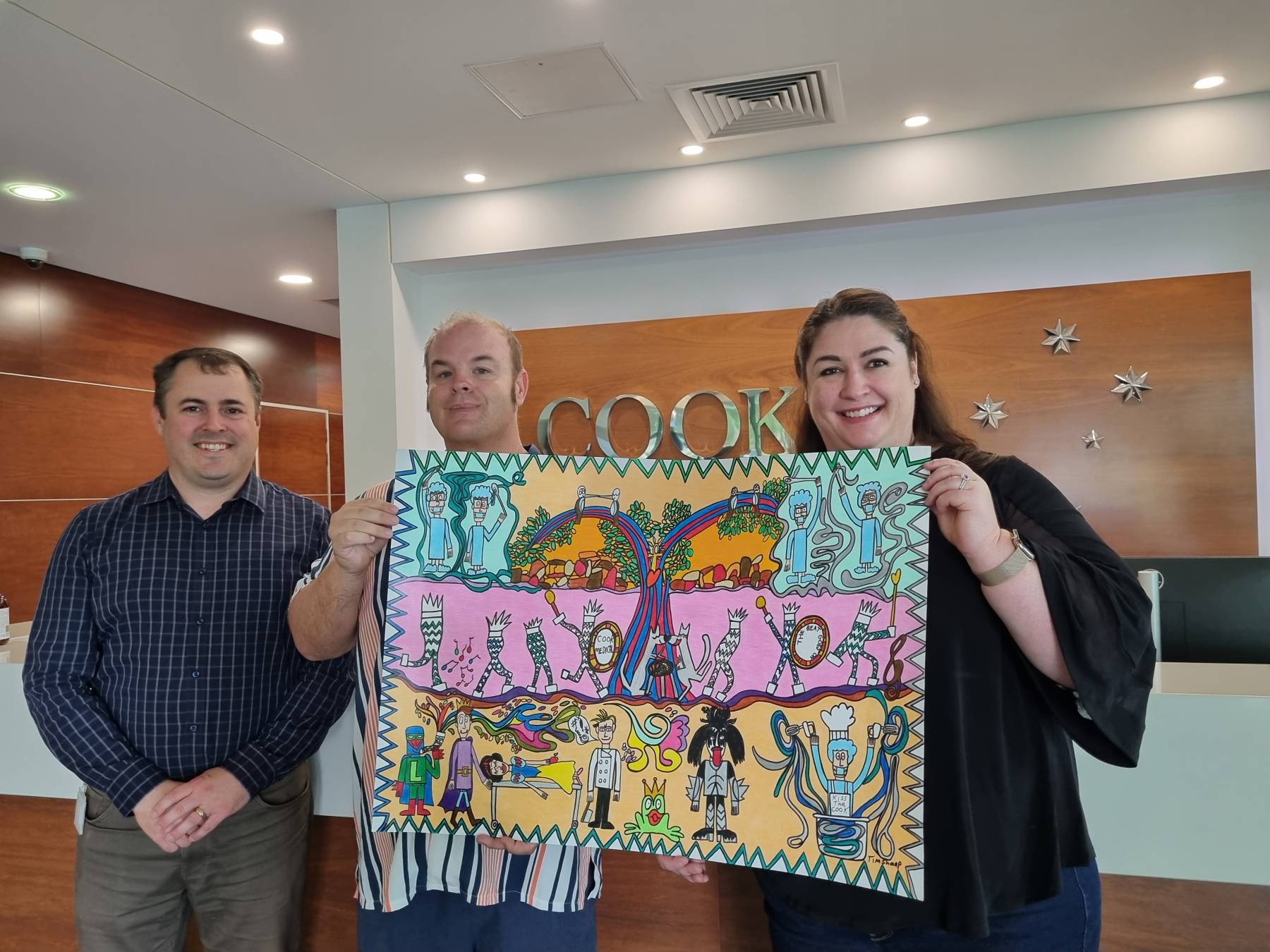 Art presentation to Cook Medical 2025